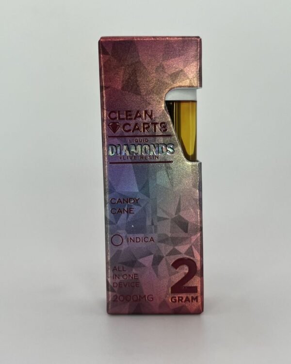 Decadent Candy Cane 2G Clean Carts Red Edition 2.0g Liquid Diamonds + Live Resin All-in-One Device! - Image 3
